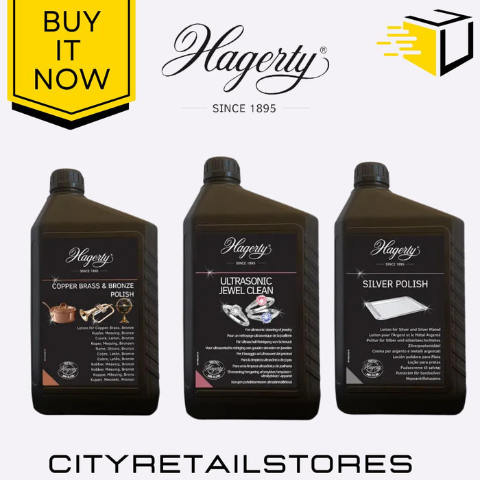 Hagerty Copper Brass & Bronze Ultrasonic Jewel Cleaner & Silver Polish 2L