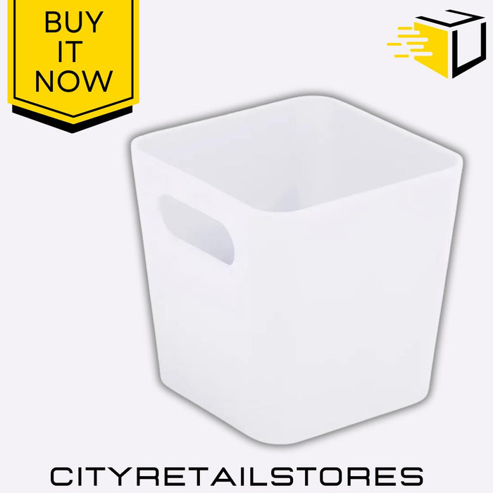 Wham Studio Basket 1.01L Square Ice White Stylish Storage Solution for Home