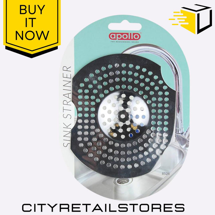 Apollo Stainless Steel Sink Strainer, Silver, 14.5x0x11.5cm Durable & Rust