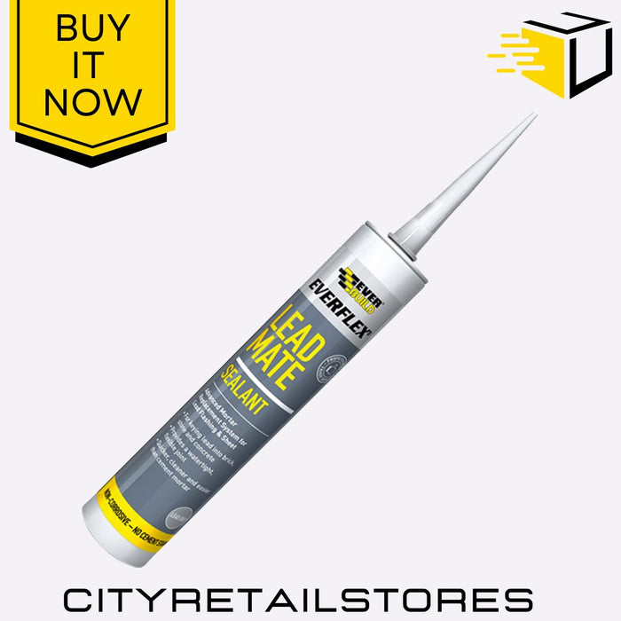Everbuild Everflex Lead Mate Sealant High Strength Weatherproof Grey 295ml