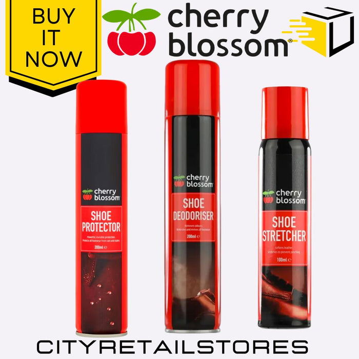 Cherry Blossom Shoe Protector Deodoriser & Shoe Stretcher Footwear Care