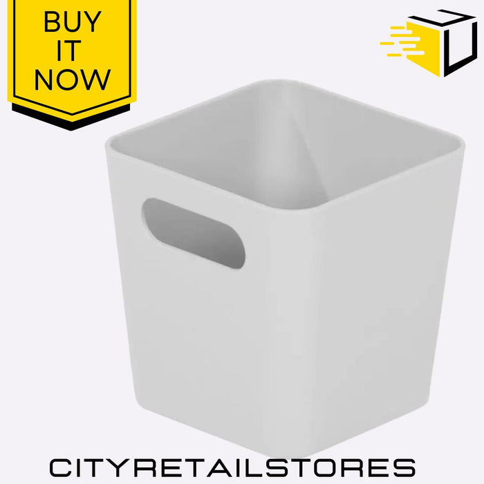 Wham Studio Basket 1.01L Square Cool Grey Stylish Storage Solution for Home