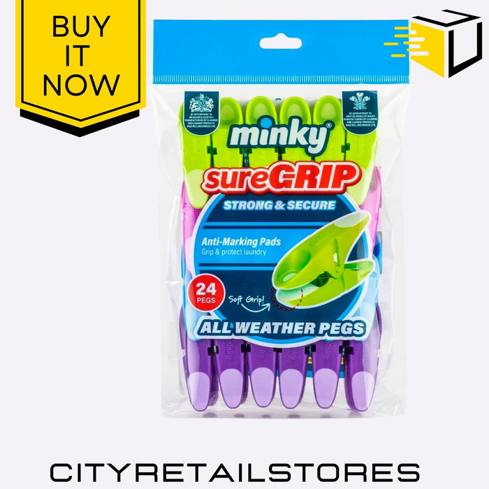 Minky Sure Grip Pegs Grip Pegs Heavy Clothes Clips Pegs Clips Washing E5