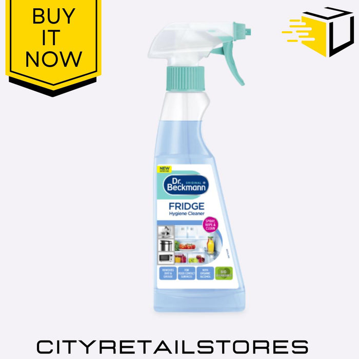 Fridge Hygiene Cleaner Anti-Bacterial Spray Removes Odours 250ml Dr Beckmann