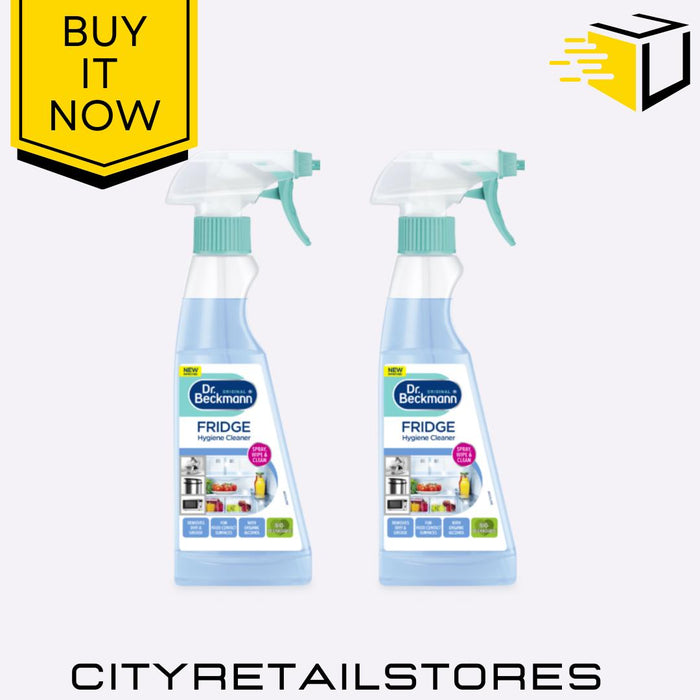 Fridge Hygiene Cleaner Anti-Bacterial Spray Removes Odours 250ml Dr Beckmann
