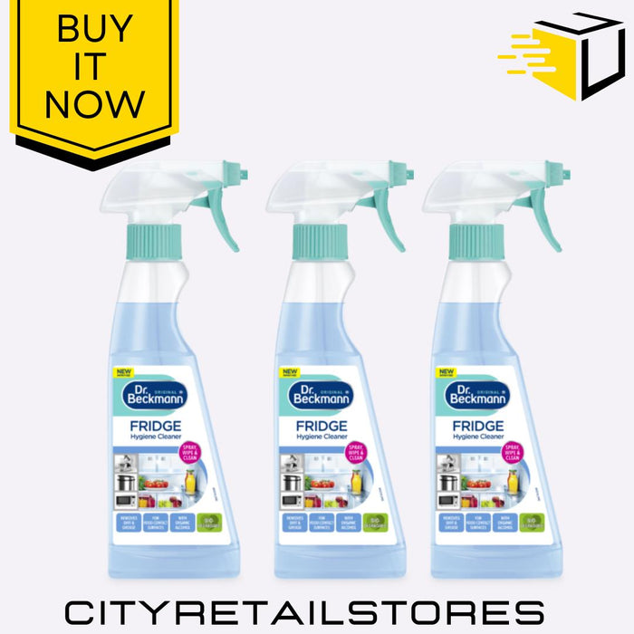 Fridge Hygiene Cleaner Anti-Bacterial Spray Removes Odours 250ml Dr Beckmann
