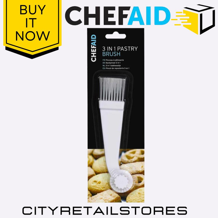 3-in-1 Pastry Brush + Wooden Pastry Brush Set Baking Tools For Kitchen Chef Aid