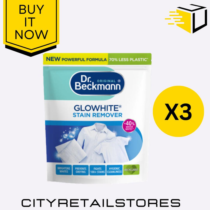 Dr. Beckmann Glowhite Whitening Booster Laundry Whitener Brightens Clothes 400g