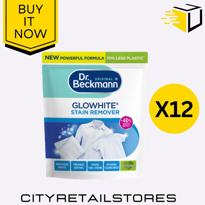 Dr. Beckmann Glowhite Whitening Booster Laundry Whitener Brightens Clothes 400g