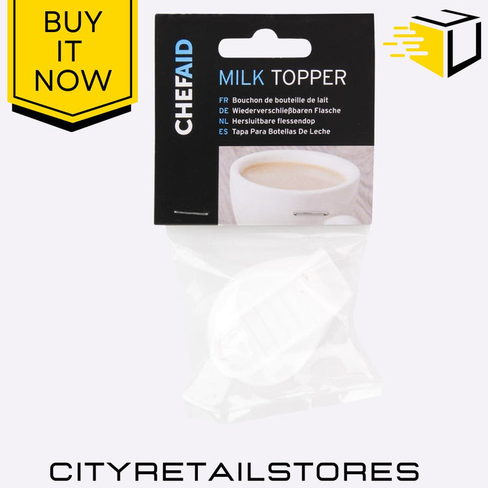 Chef Aid Milk Topper/Mate Easy Pour Milk Frother, Kitchen Creamer, Pourer