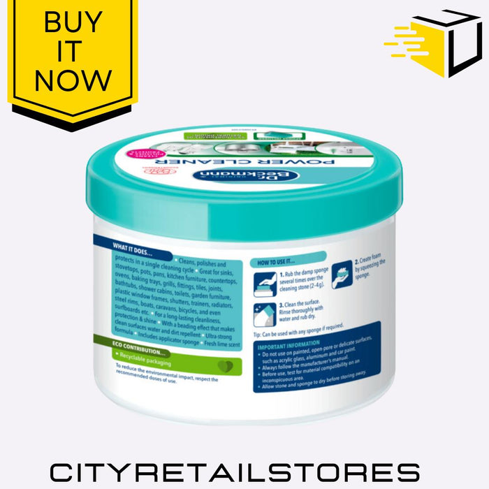 Power Cleaner Stain Remover Carpet, Fabric & Upholstery Clean 550g Dr Beckmann