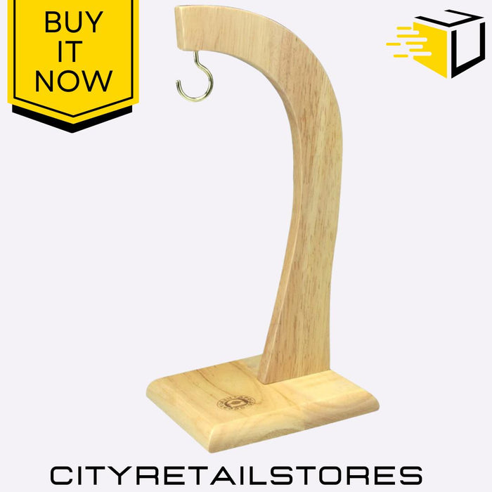 Rubberwood Banana Tree Stand Natural Wood Holder 29.5cm Durable Apollo