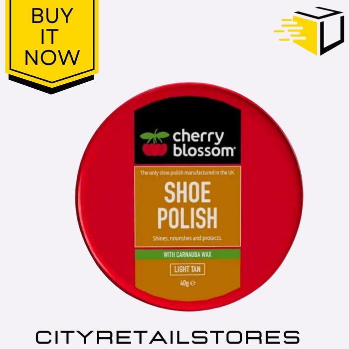 Shoe Polish Range Regimental Gloss Brown, Black, Navy, Dark 40g Cherry Blossom
