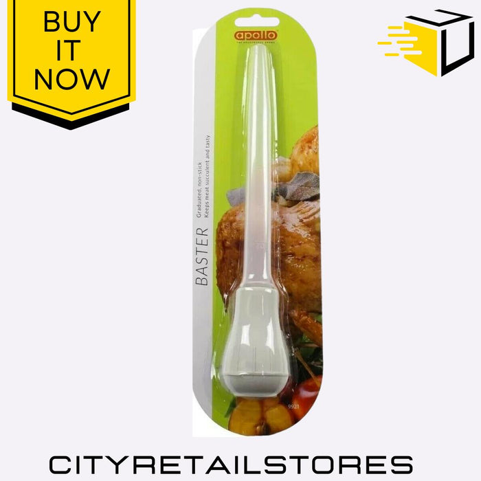 Graduated Non Stick Food Turkey Meat Baster Ideal For Gravy & Sauce Apollo