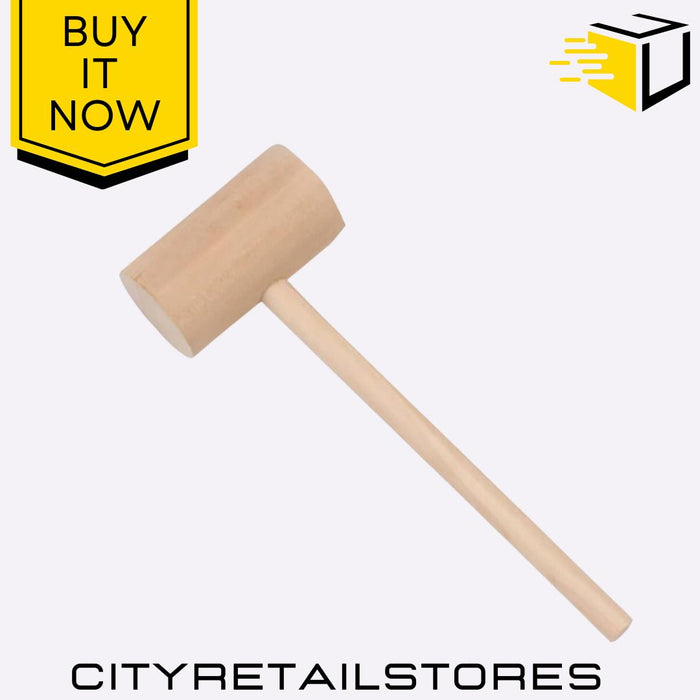 Beech Wood Meat Mallet Tenderizer Dual Sided Durable Kitchen Tool Meat Apollo