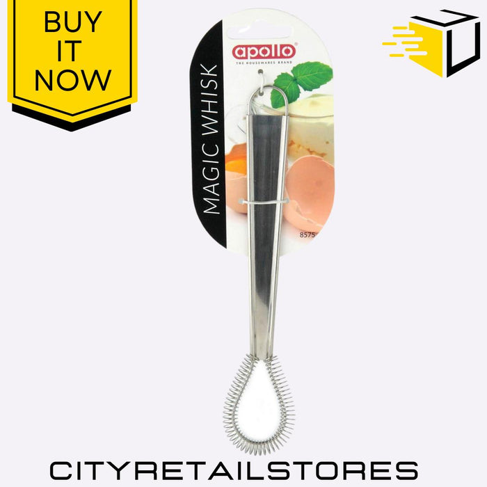 Magic Mini Whisk Handheld Battery Operated for Eggs, Coffee & Smoothies Apollo