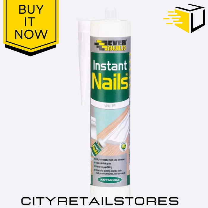 Instant Nails Strong Grab Adhesive Sealant Heavy Duty Multi-Use 290ml Everbuild
