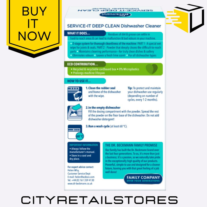 Washing Machine Cleaner Descaler Limescale Remover Dr. Beckmann