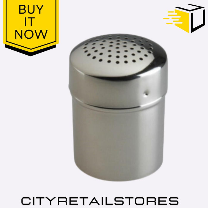 Stainless Steel Shaker Sugar, Spice, Cocoa, Powder Dispenser 7.5 x 5.5 cm Apollo
