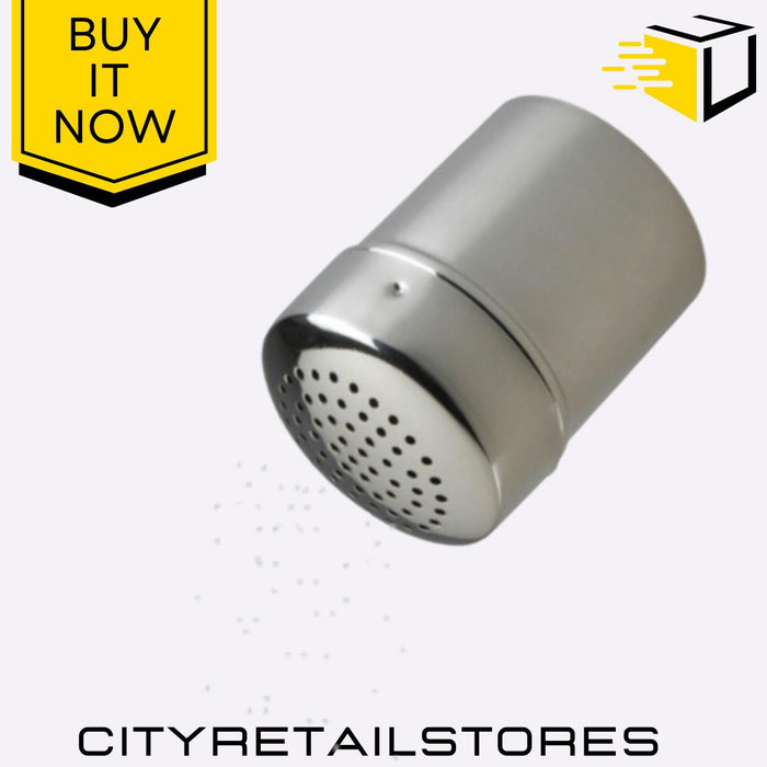 Stainless Steel Shaker Sugar, Spice, Cocoa, Powder Dispenser 7.5 x 5.5 cm Apollo