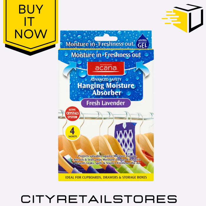 Moisture Range Absorber Freshener Hanging Trap Damp Lavender/Cool Marine Acana