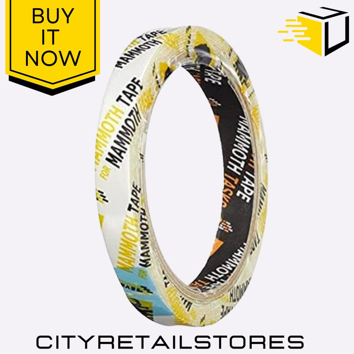 Mammoth PowerGrip Double Sided Tape Strong Fix Adhesive 12mm x 2.5m Everbuild