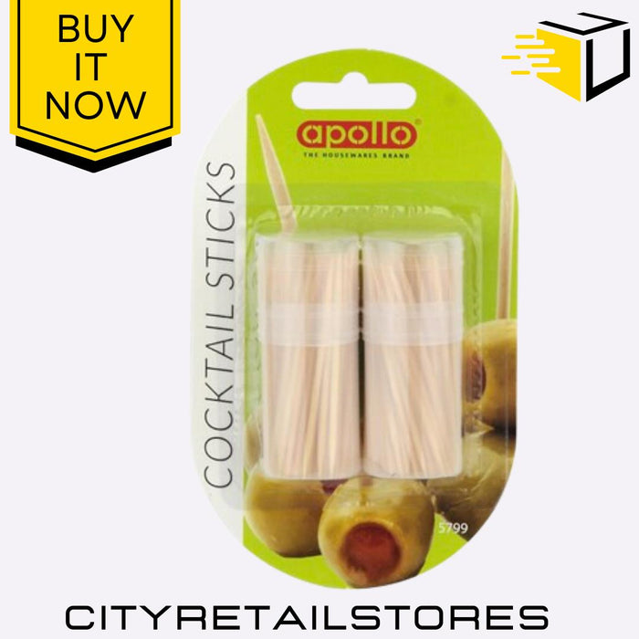 Cocktail Sticks Perfect for Drinks, Appetizers, Parties & More 2 Pack Apollo