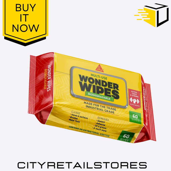 Multi Use Wonder Wipes Multi-Purpose Cleaning Trade Wipes 100pk/60pk Everbuild