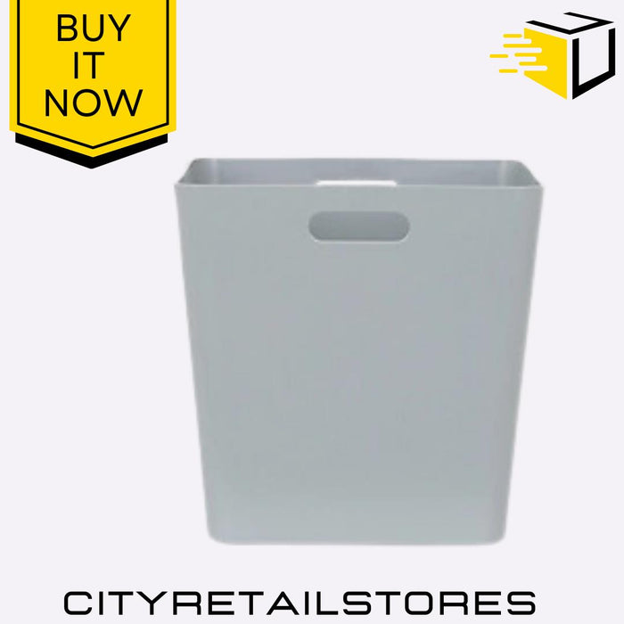 Studio Basket 15.01 Cube Grey Stylish Storage Bin Organize Home & Office Wham