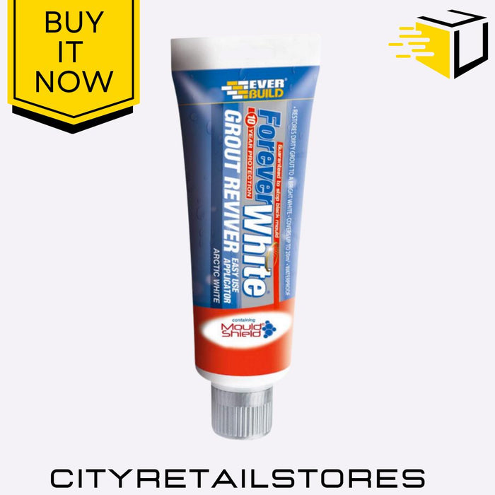 Forever White Grout Reviver Mould Resistant Easy to Apply 200ml Everbuild