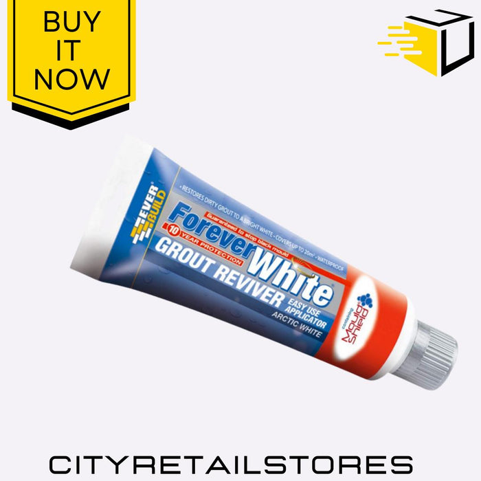 Forever White Grout Reviver Mould Resistant Easy to Apply 200ml Everbuild