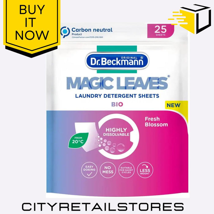 Magic Leaves Laundry Detergent Sheets Freshener - Bio - Non Bio Dr Beckmann