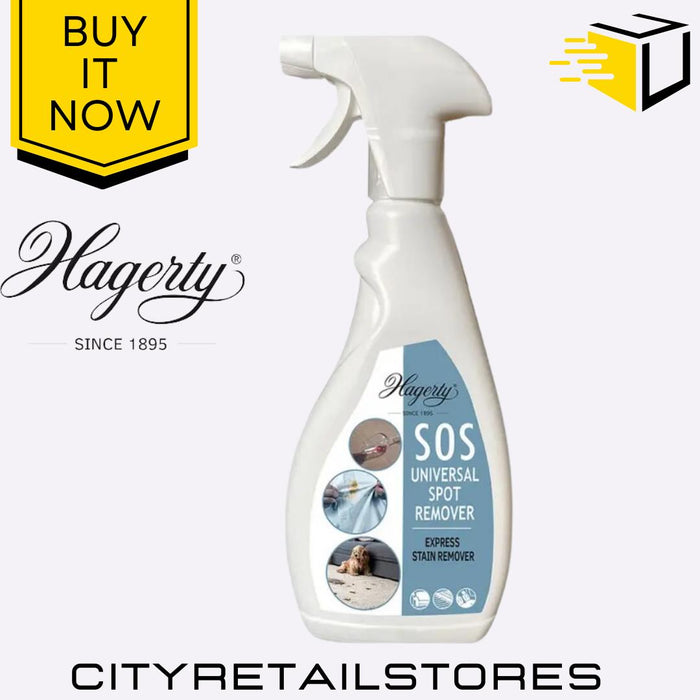 SOS Spot Stain Remover Spray Carpet & Fabric Cleaner Tough 500ml Hagerty