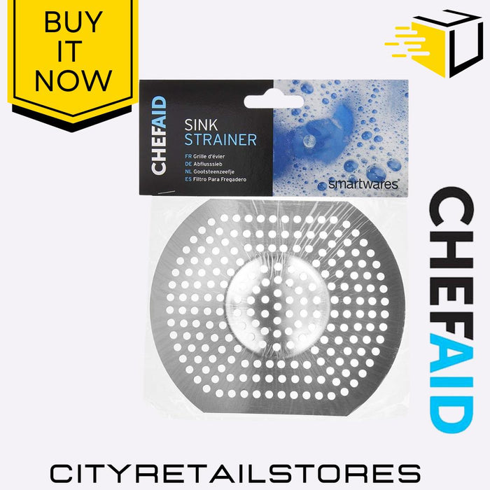 Stainless Steel Sink Strainer Anti-Blockage Filter For Kitchen Drains Chef Aid