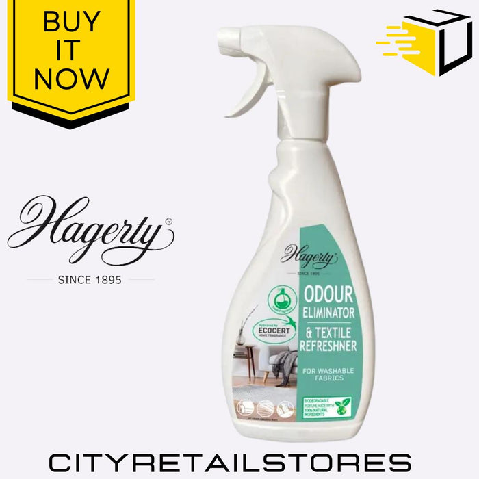 Odour Eliminator & Textile Refresher Spray Freshen Upholstery 500ml Hagerty