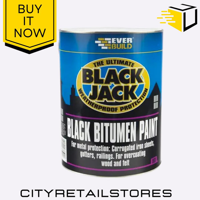 Black Jack Range Bitumen Paint Roof Coating Trowel Mastic Sealant Everbuild