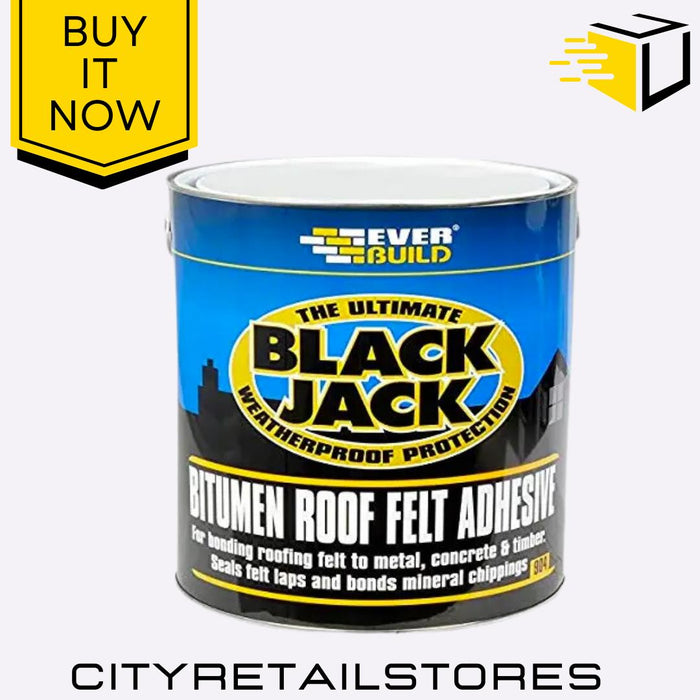 Black Jack Range Bitumen Paint Roof Coating Trowel Mastic Sealant Everbuild