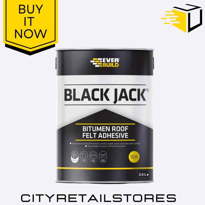 Black Jack Range Bitumen Paint Roof Coating Trowel Mastic Sealant Everbuild