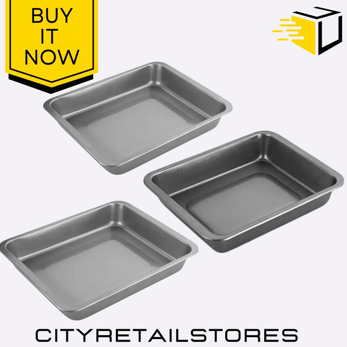 Non-Stick Roaster Pan Stainless Steel for Chicken, Food & Christmas Chef Aid
