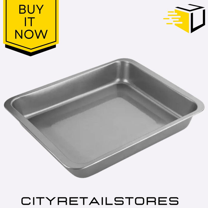 Non-Stick Roaster Pan Stainless Steel for Chicken, Food & Christmas Chef Aid