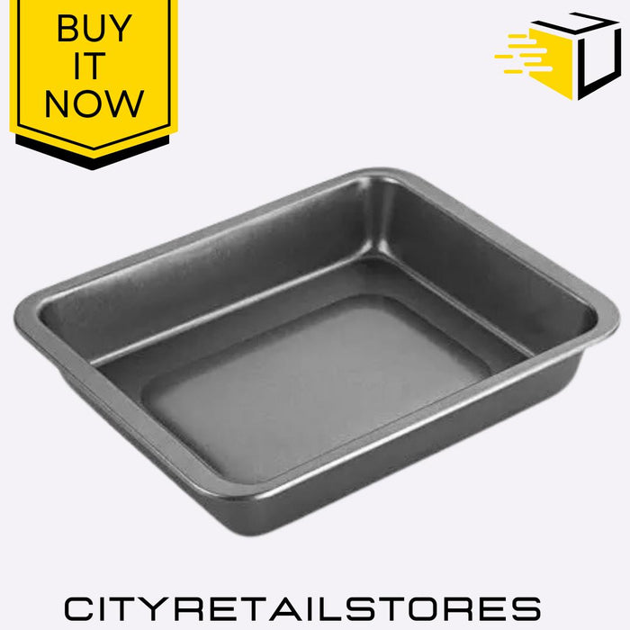 Non-Stick Roaster Pan Stainless Steel for Chicken, Food & Christmas Chef Aid