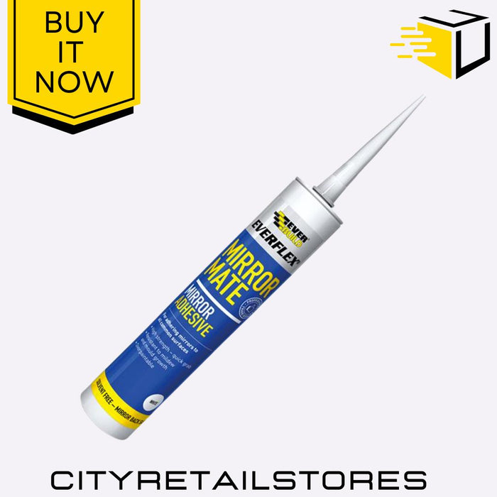 Mirror Mate Adhesive Strong Bond Multi-Surface Instant Grab 290ml Everbuild