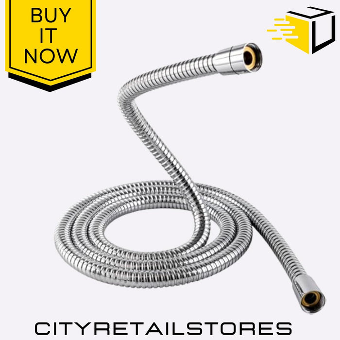 Deluxe 1.75m Flexible Shower Hose Double Shielded Anti-Kink Bathroom Apollo