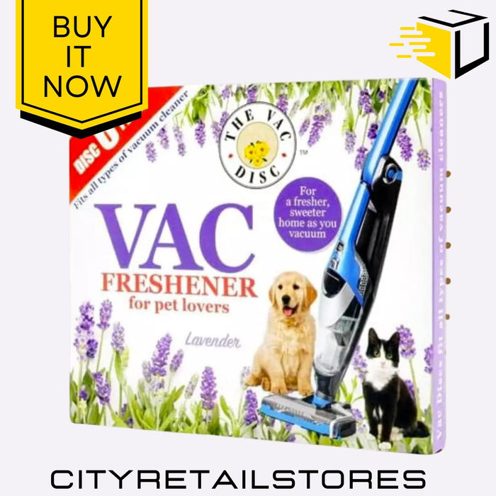 6 Scented Vacuum Air Freshener Discs - Summer Meadow, Spring Meadow, Lavender