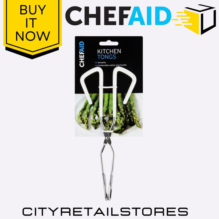 BBQ Tongs, Metal Beech Toast Tongs & Kitchen Tongs Cooking & Serving Chef Aid