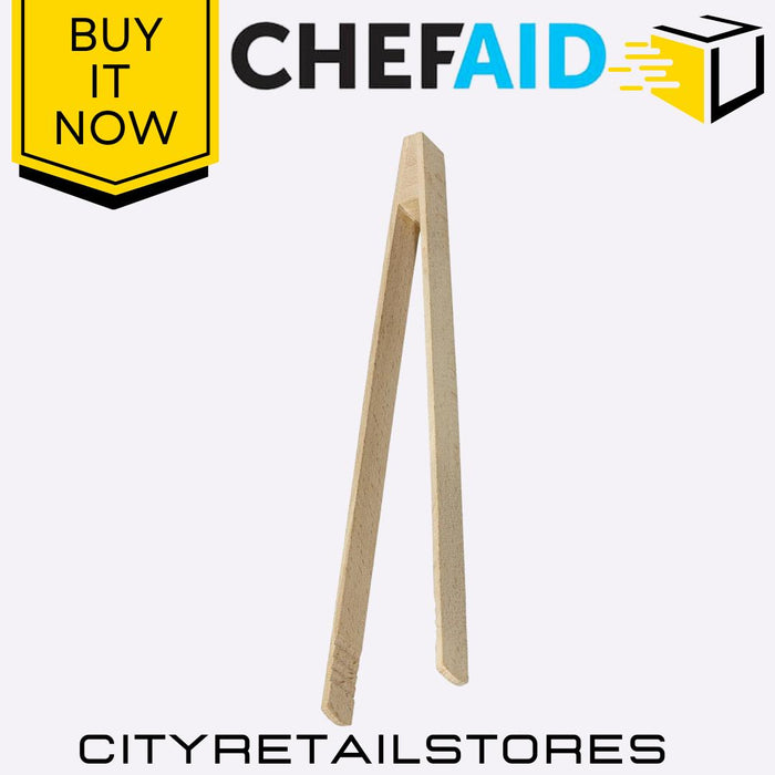 BBQ Tongs, Metal Beech Toast Tongs & Kitchen Tongs Cooking & Serving Chef Aid