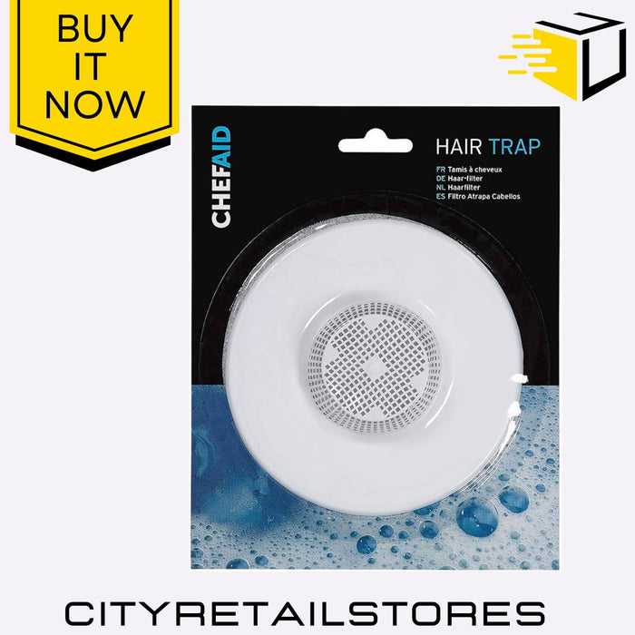 Hair White Snare Trap Carded Professional Hair Catcher For Kitchens Chef Aid