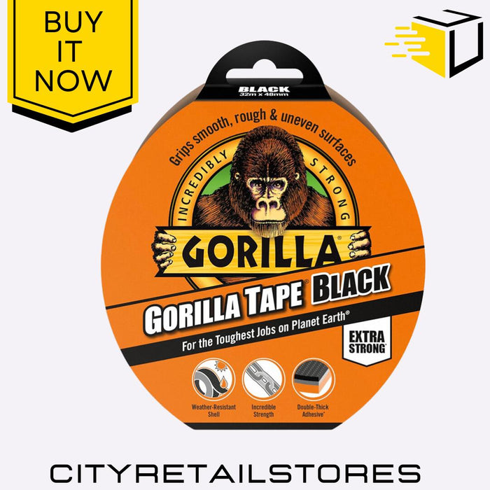 Gorilla Glue Duct Tape White/Grey/Silver Heavy Duty Tough 48mm x 32m Gorilla