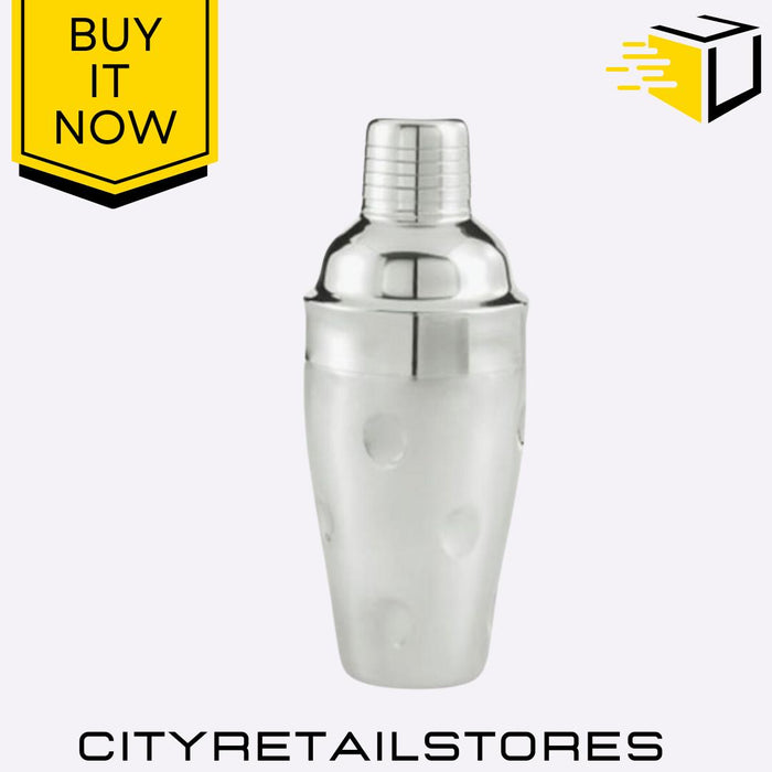 Stainless Steel Dimple Cocktail Shaker Bar Tools Drink Mixer 500ml Apollo