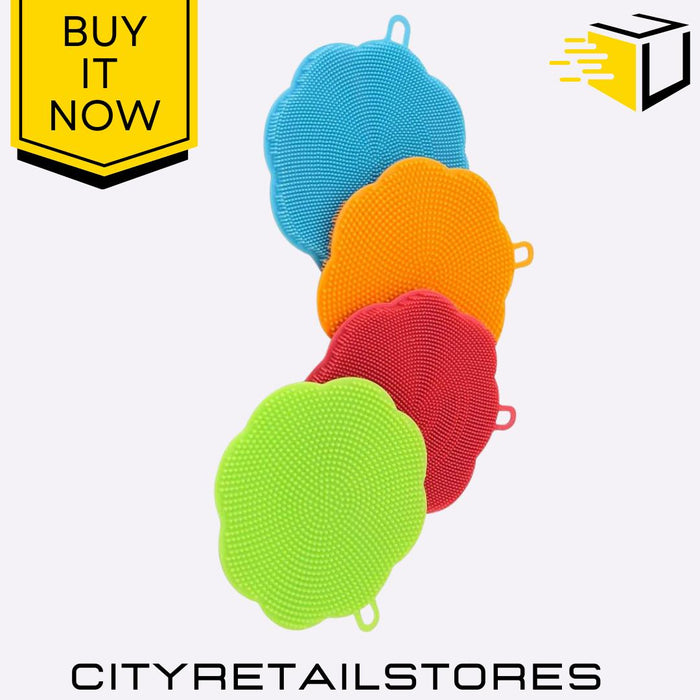 Silicone Scrubba Dub Multi-Use Dish Scrubber & Cleaning Brush Non-Scratch Apollo
